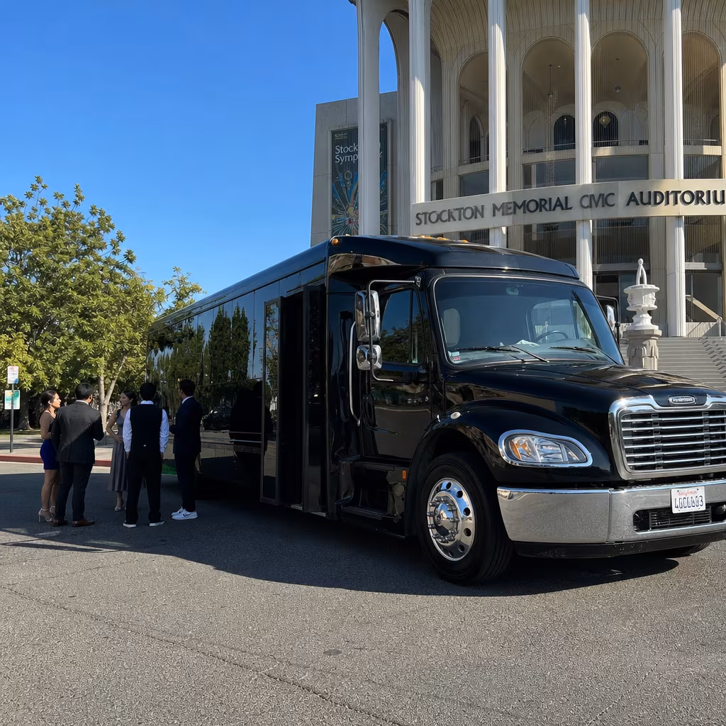 Rent a Bus to Stockton Memorial Civic Auditorium