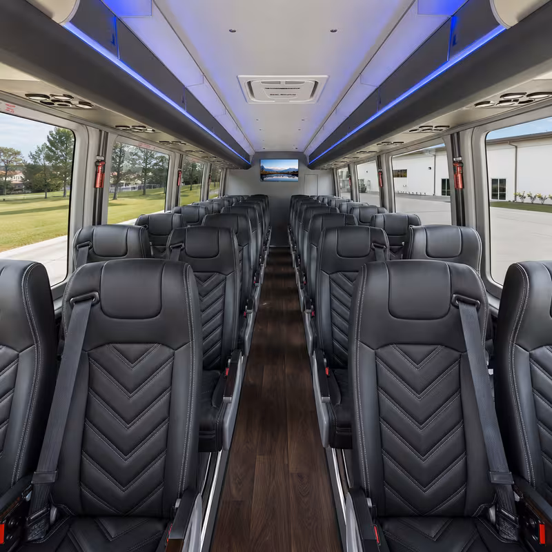 15-35 Passenger Minibus Interior