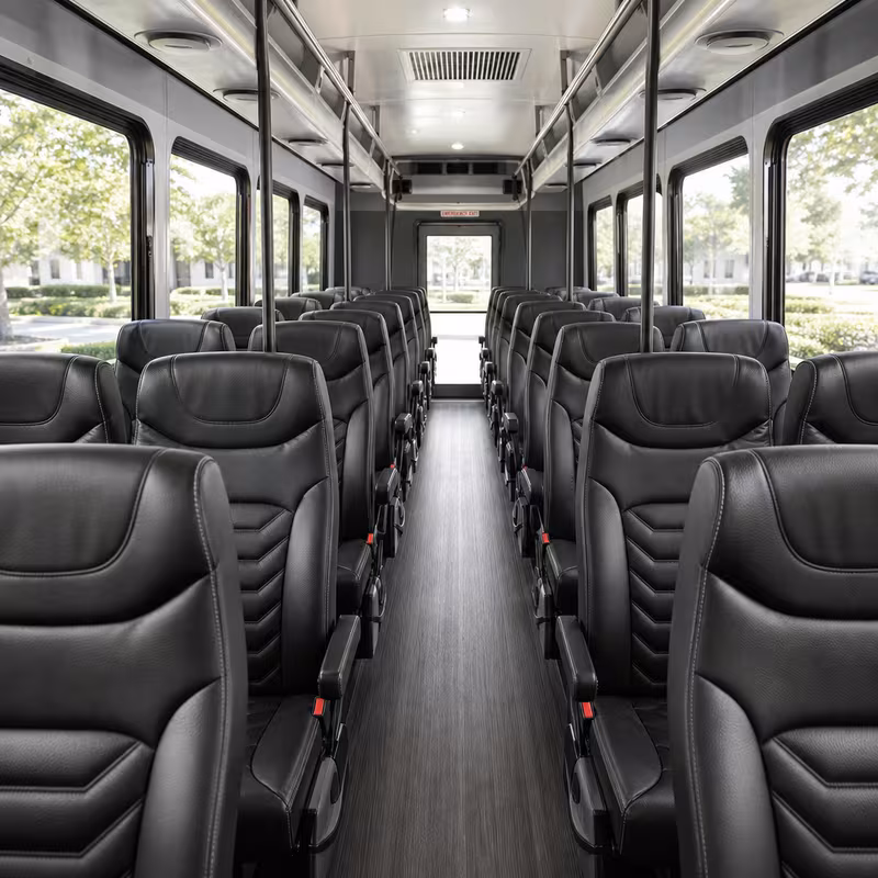 15-35 Passenger Minibus Interior