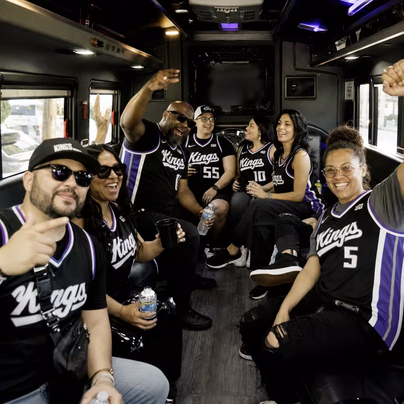 Stockton Sporting Event Transportation fleet vehicle