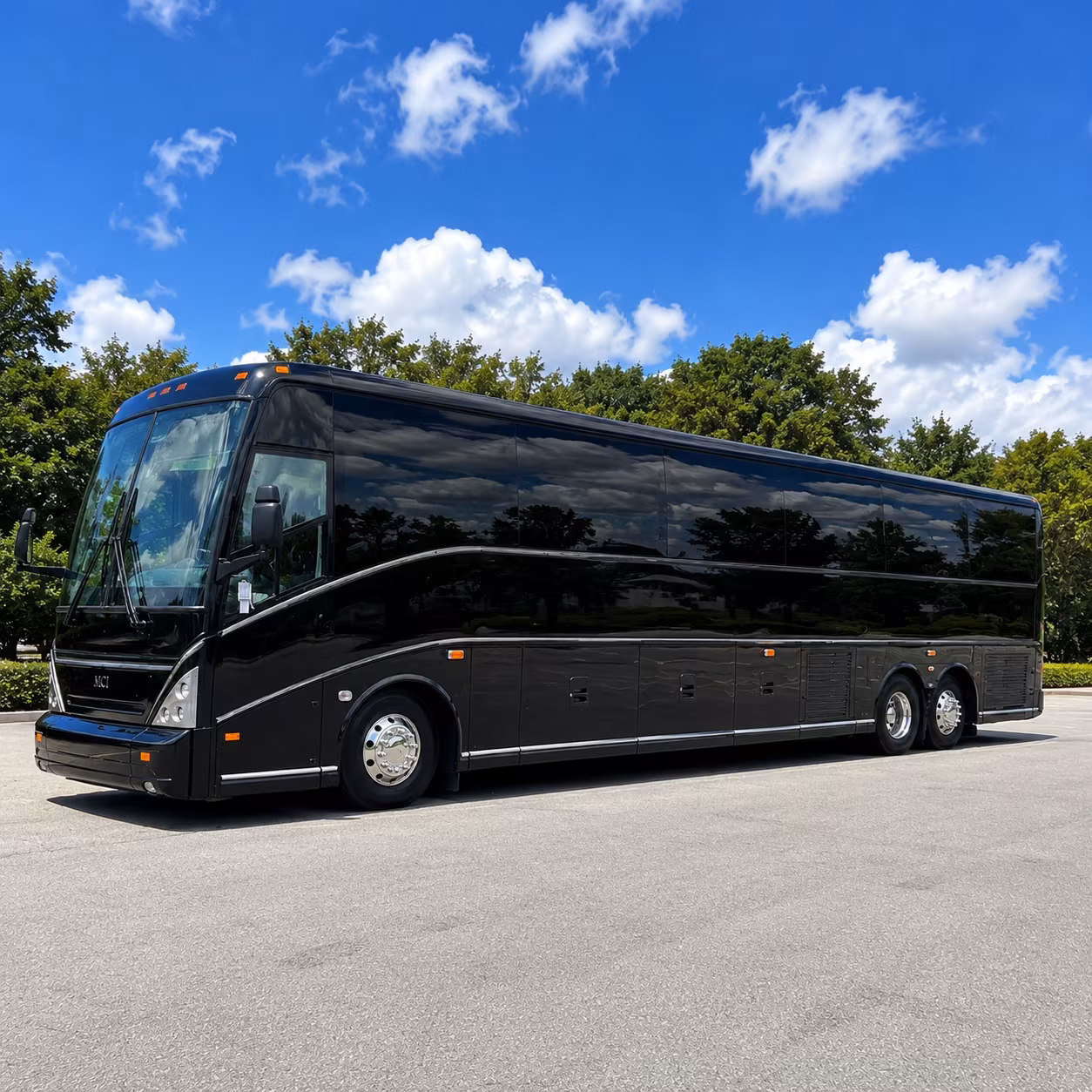 Stockton Airport Shuttle & Transportation party bus exterior