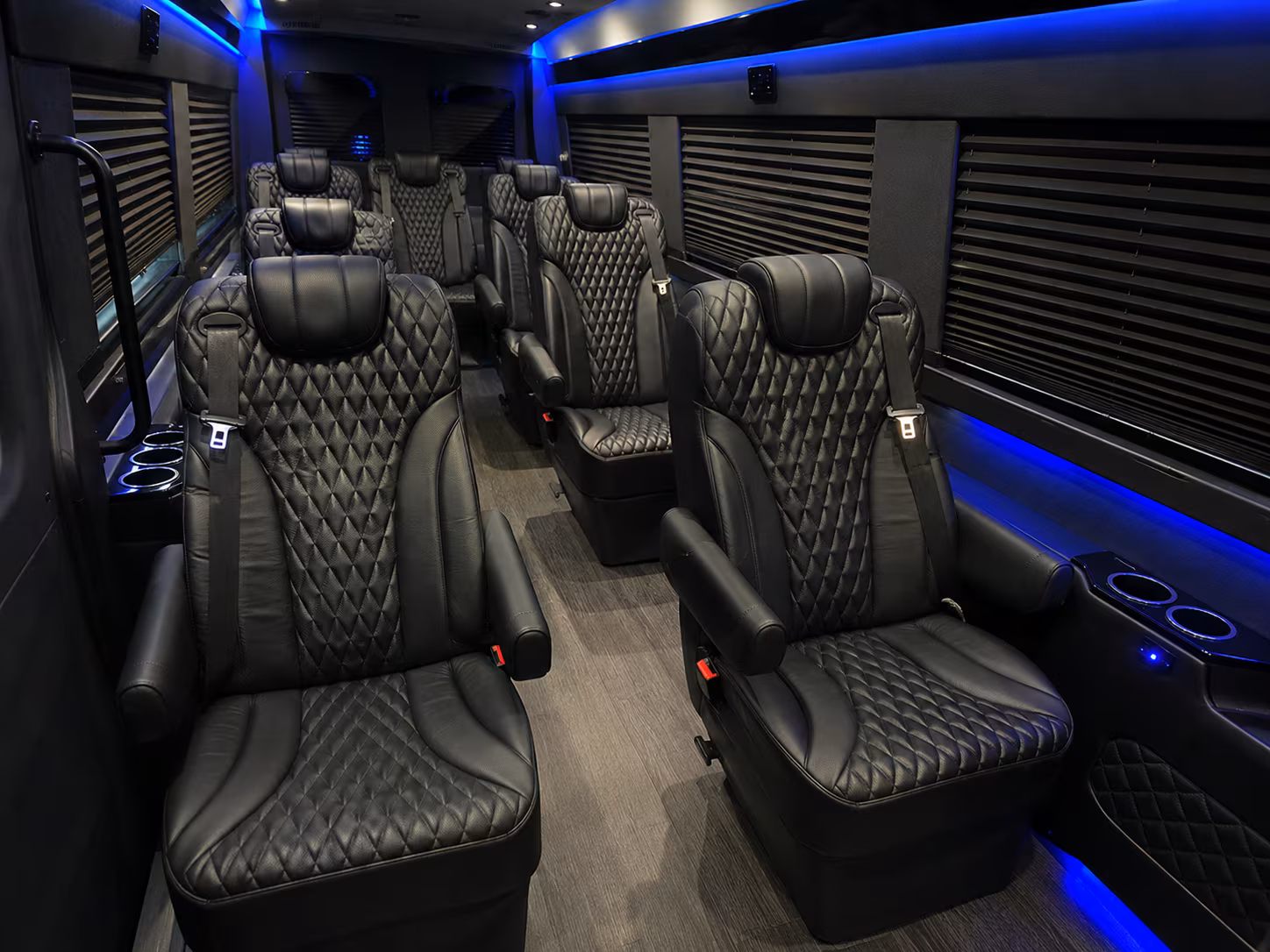 Stockton Airport Shuttle & Transportation party bus exterior
