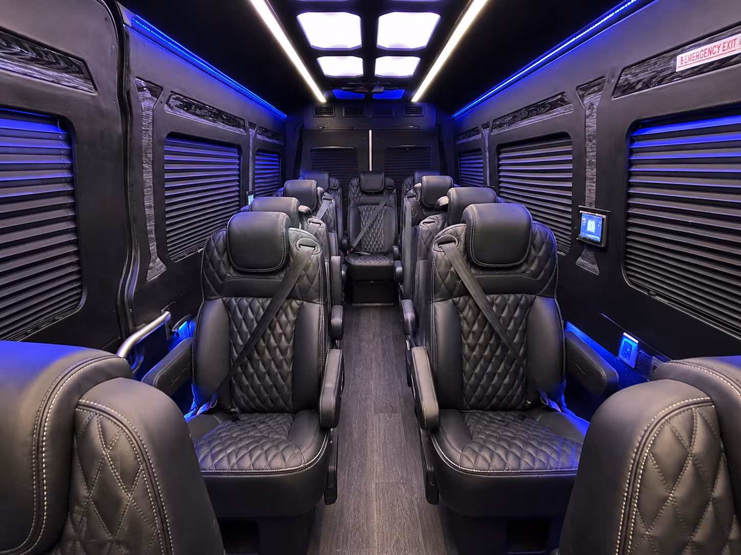 Stockton Airport Shuttle & Transportation onboard seating