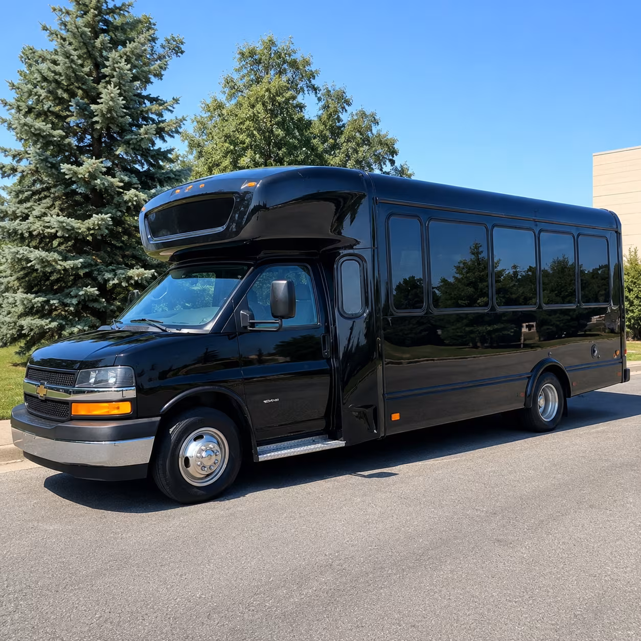 Stockton Bachelor & Bachelorette Transportation party bus exterior