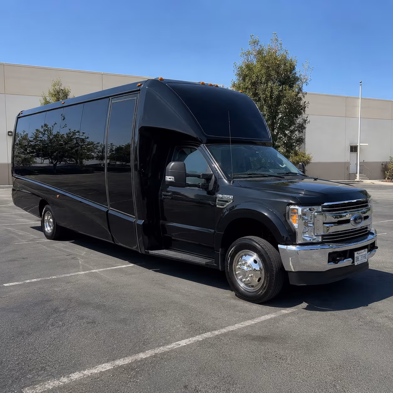 Stockton Bachelor & Bachelorette Transportation party bus exterior