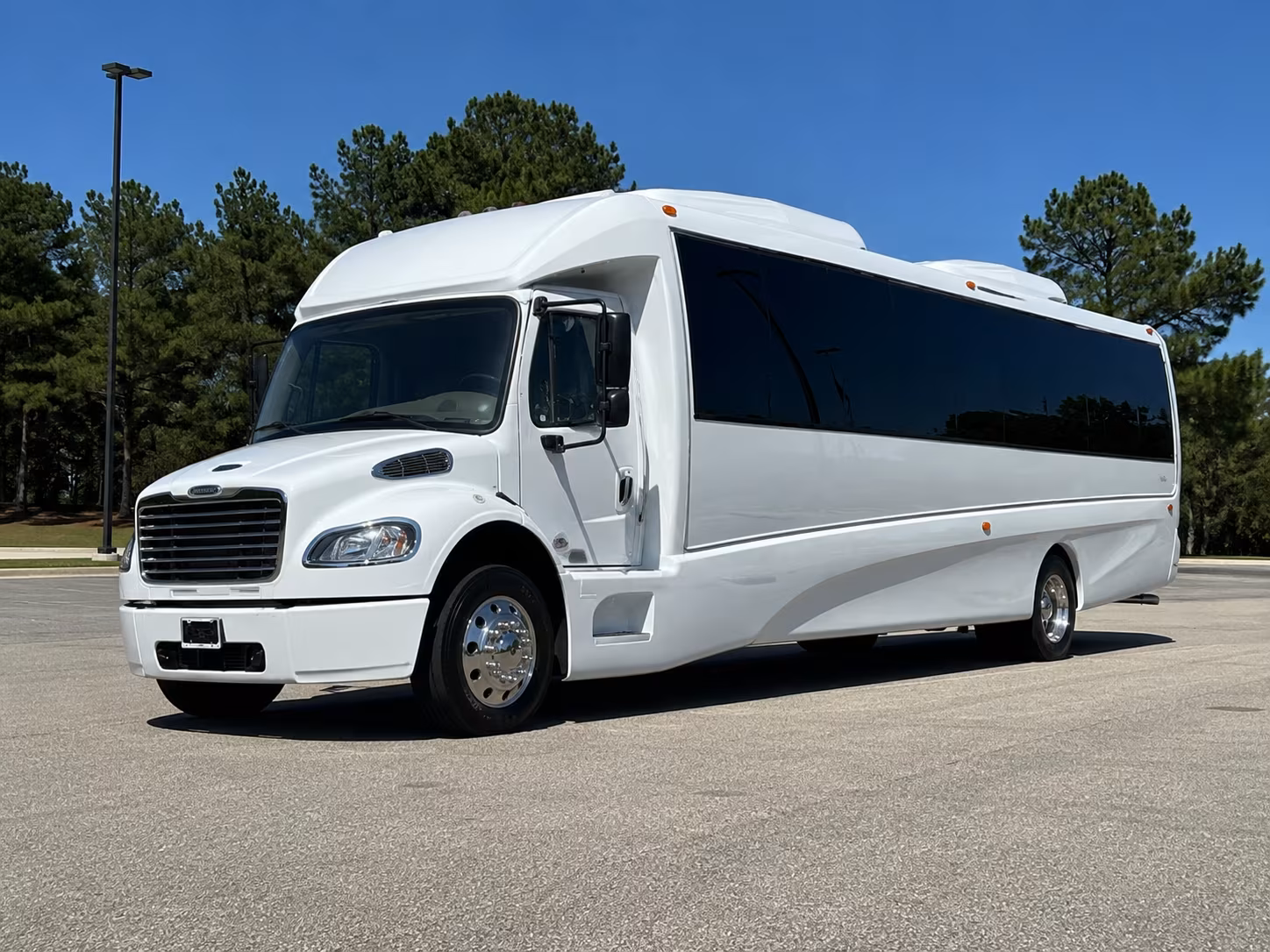 Stockton Birthday, Sweet 16, & Quinceañera Transportation party bus exterior