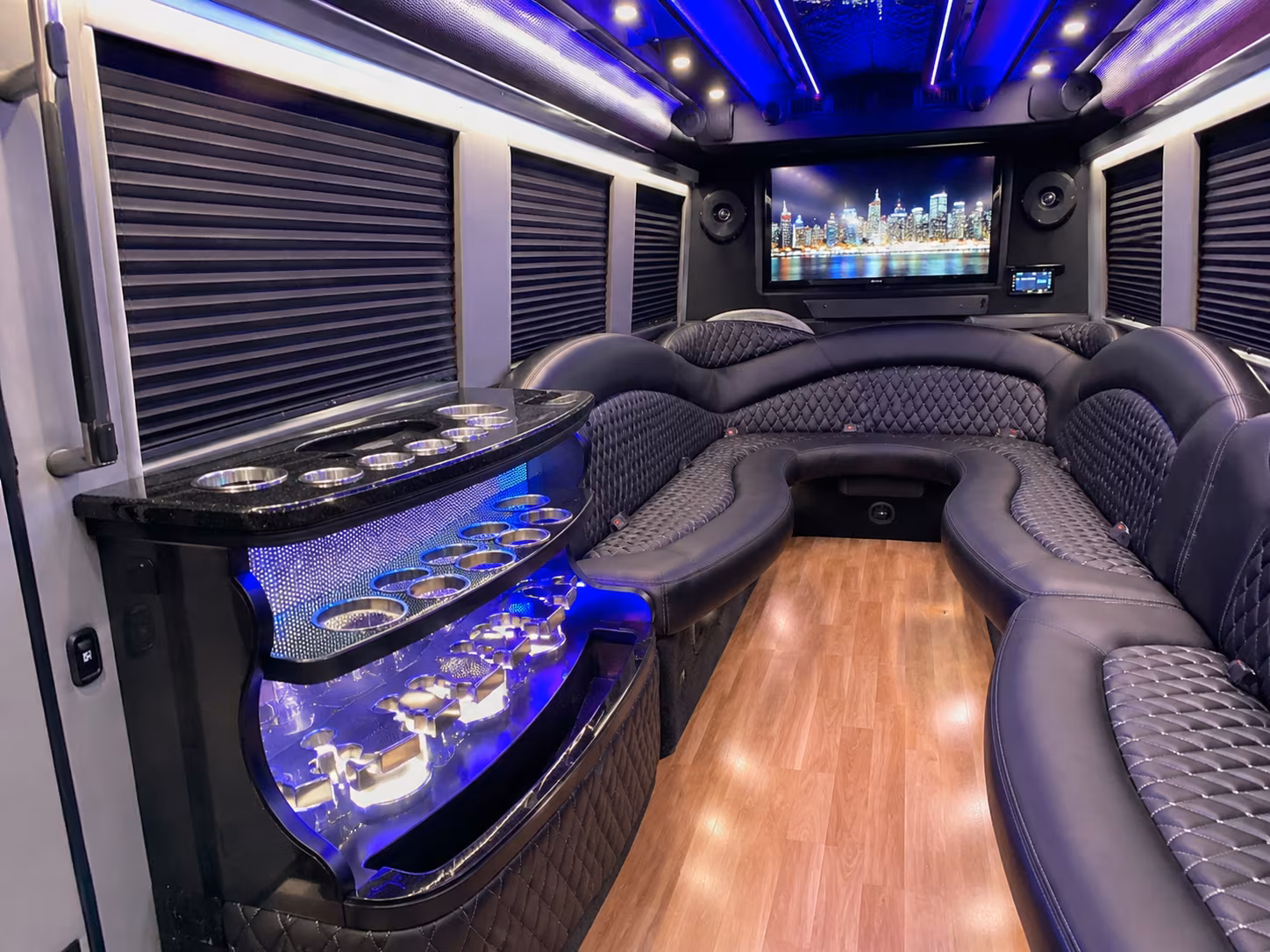Stockton Concert & Music Festival Transportation party bus exterior
