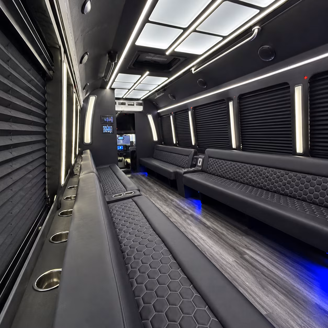 Stockton Concert & Music Festival Transportation party bus exterior