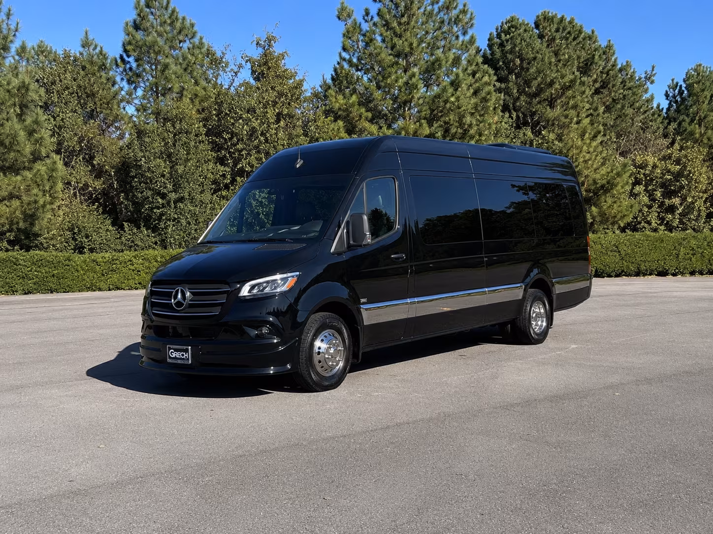 Stockton Corporate Transportation party bus exterior