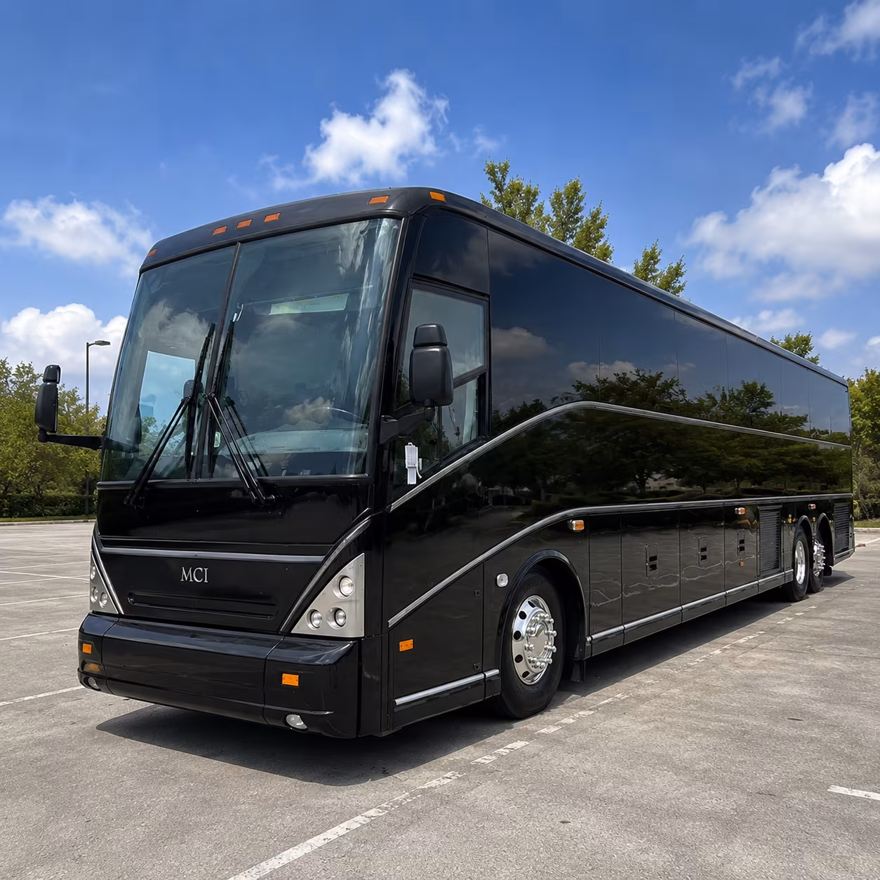 Stockton Corporate Transportation party bus exterior