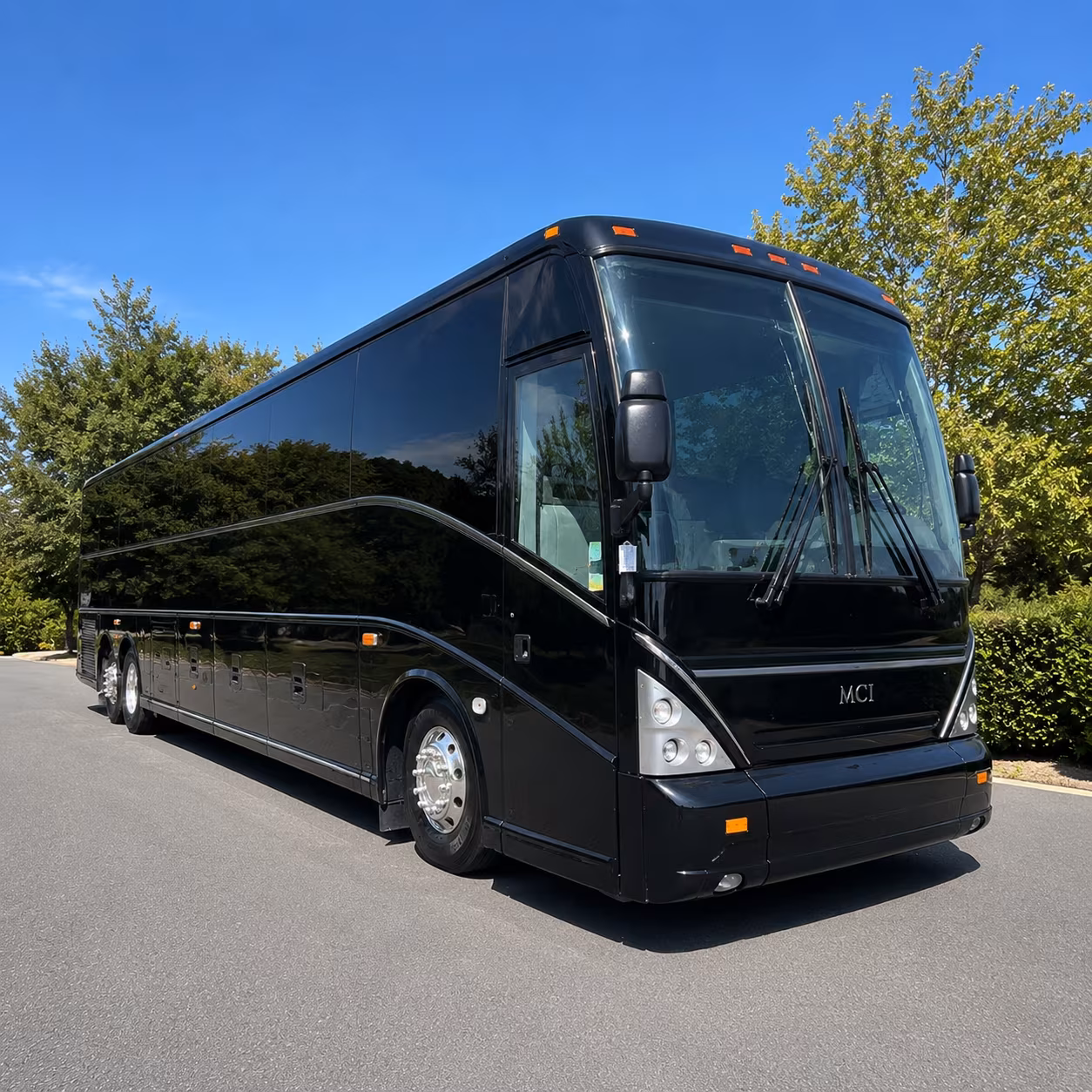 Stockton Corporate Transportation party bus exterior