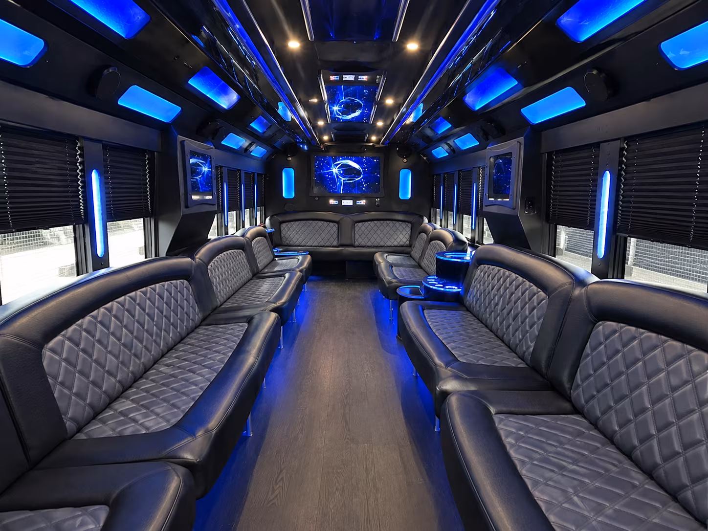 Stockton Private Event Transportation onboard seating