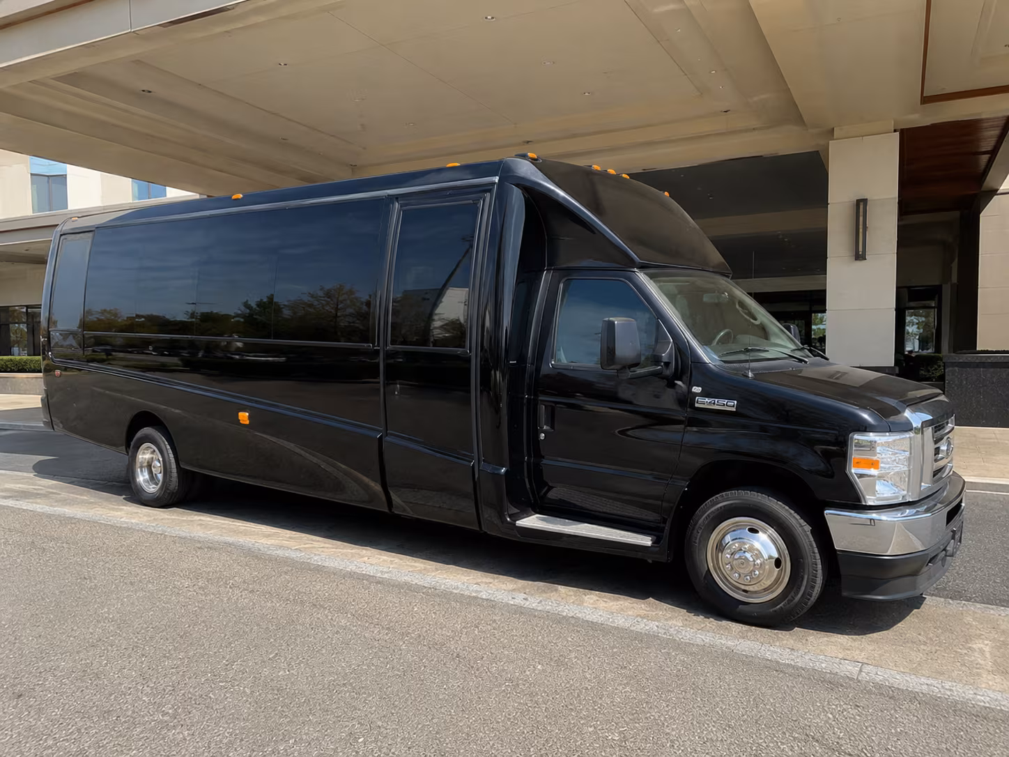 Stockton Prom & Homecoming Transportation party bus exterior