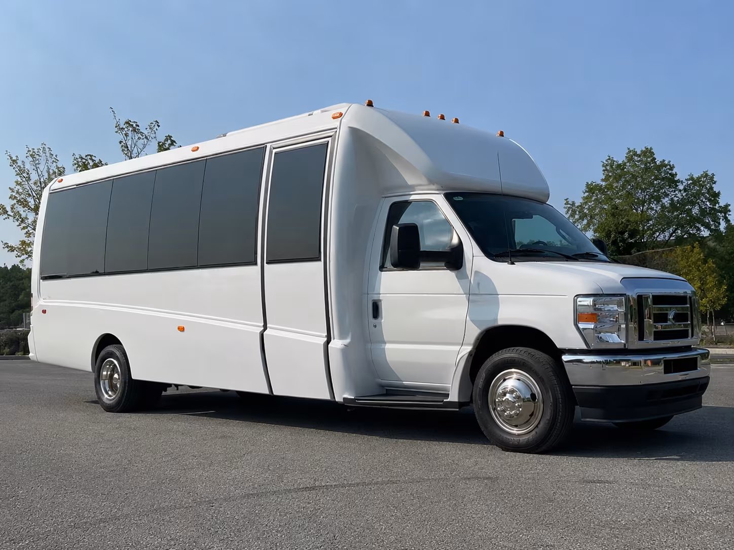 Stockton Prom & Homecoming Transportation party bus exterior