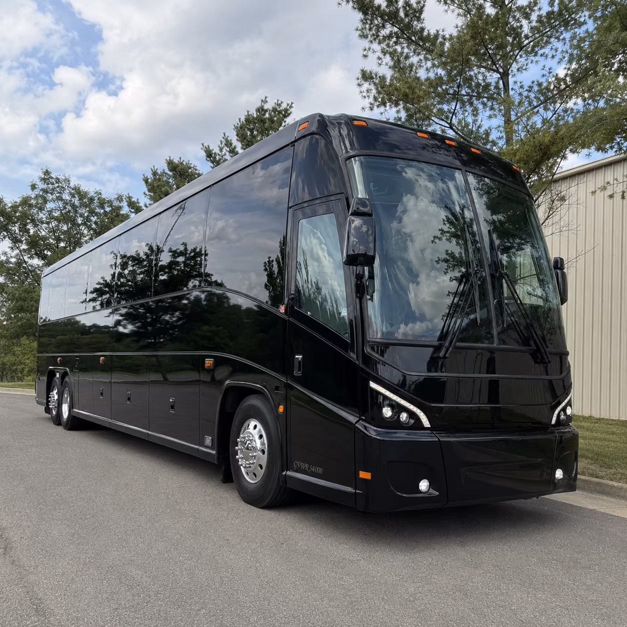 Stockton School Event Transportation party bus exterior