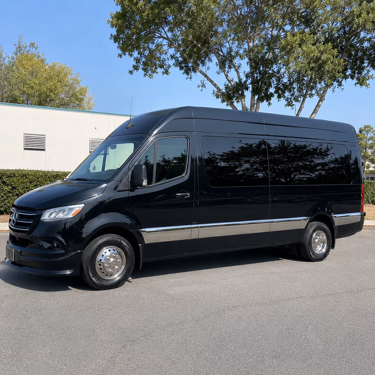 Stockton School Event Transportation party bus exterior