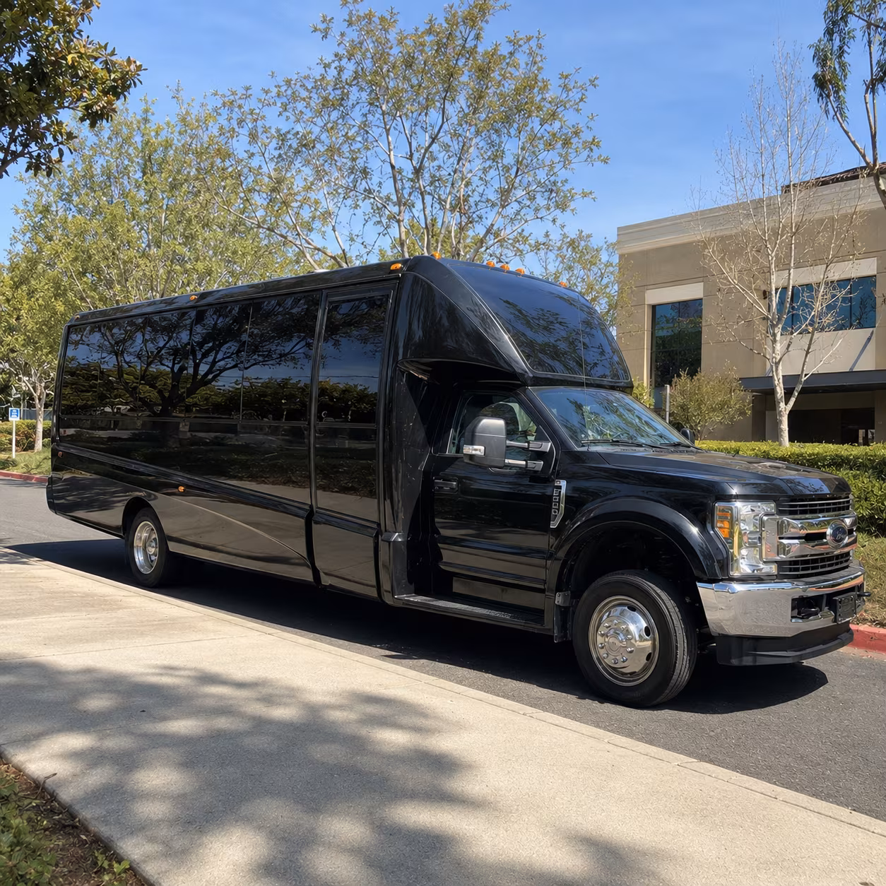 Stockton Sporting Event Transportation party bus interior